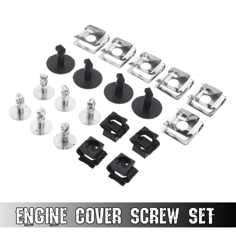 

20Pcs Car Engine Under Cover Fixing Fit Clips Kit for Audi Auto Engine Screws Clips