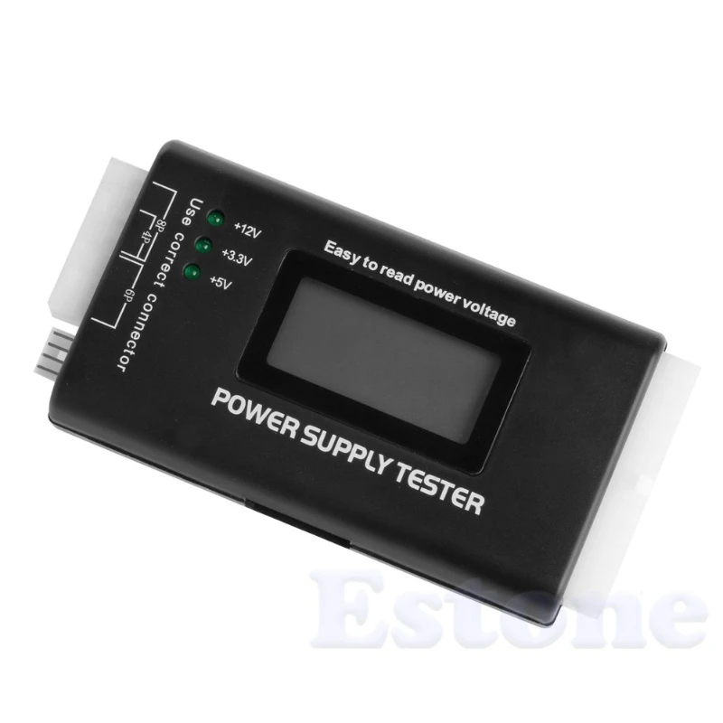LCD جهاز كمبيوتر شخصي 20/24 دبوس 4 PSU ATX BTX ITX SATA HDD امدادات الطاقة فاحص LCD جهاز كمبيوتر شخصي 20/24 دبوس 4 PSU ATX BTX ITX SATA HDD امدادات الطاقة فاحص