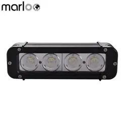 Marloo 2x8 inch 40 Вт 2900lm однорядные светодиодный off road свет бар авто работы светодиодный свет для hummer Грузовик Джип ATV UTV Wrangler внедорожник