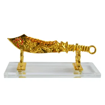 

Nine Rings Dragon Sword with Stand New Feng Shui P1032