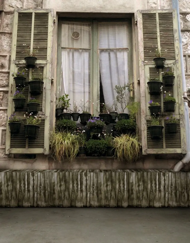 

5x7ft Poor Window Flowers Photography Backdrops Photo Props Studio Background