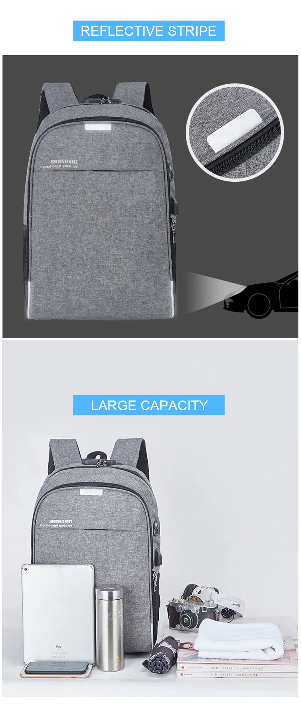 Рюкзак для ноутбука с usb зарядкой 15,6 дюймов, противоугонная сумка для женщин и мужчин, школьные сумки для девочек-подростков, рюкзак для путешествий, мужской рюкзак
