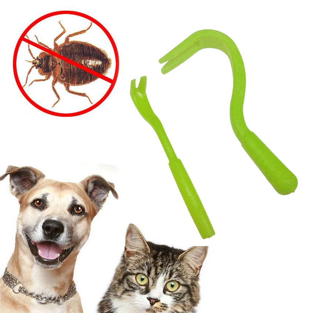 

Dog Cat Human Pet Tick Remover Lice Removal Twister Hook Tool Picker Fleas Comb