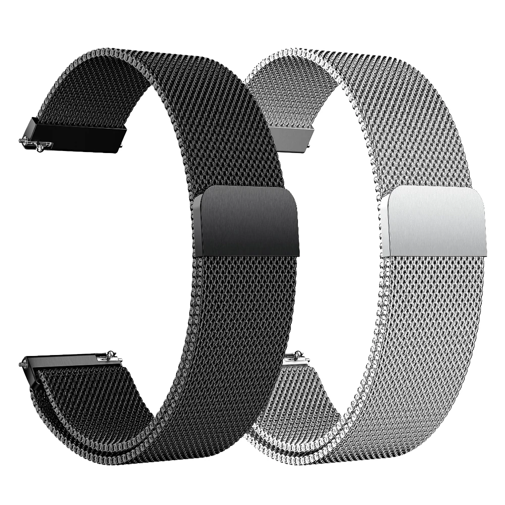 Metal Milanese Loop Wrist Strap for Xiaomi Huami Amazfit GTR 47mm 42mm Bracelet Band for Huami Amazfit Bip lite Youth Watchband