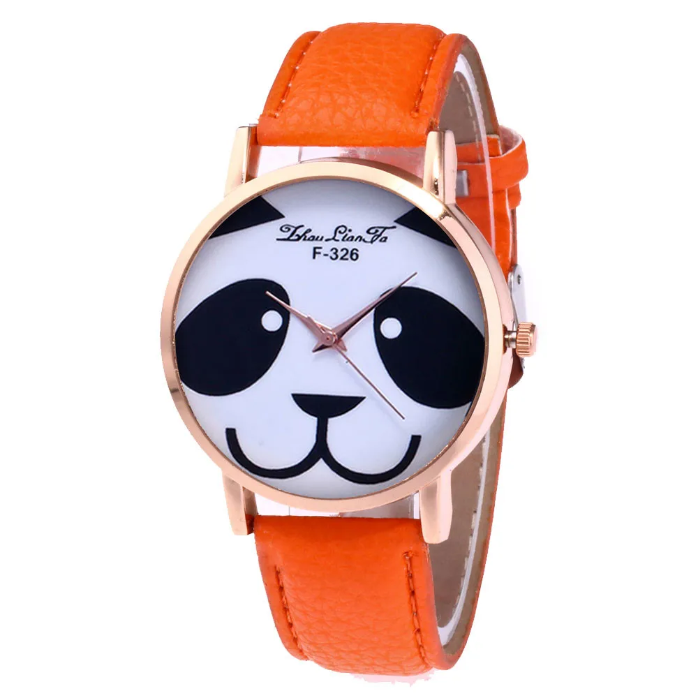Montre femme Ladies Watch Panda Face New Minimalist Fashion Leather Strap Quartz Wristwatch Female Clock Gifts Montre femme Ladies Watch Panda Face New Minimalist Fashion Leather Strap Quartz Wristwatch Female Clock Gifts