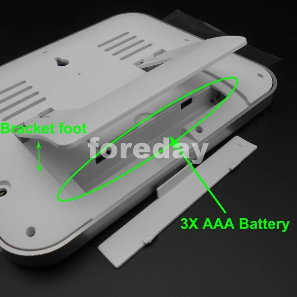 Сенсорный экран, метеостанция, будильник, беспроводной, RF, для улицы, температурный, цветной, сенсорный экран, 7 языков, AAA* FD026
