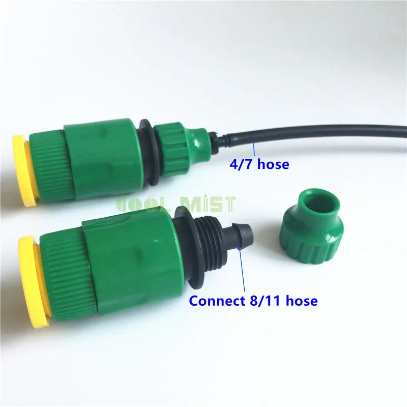 

S155 Quick Coupling Adapter Garden Hose Connector with 4/7"or 8/11" Connector Drip Tape for Garden Irrigation Watering