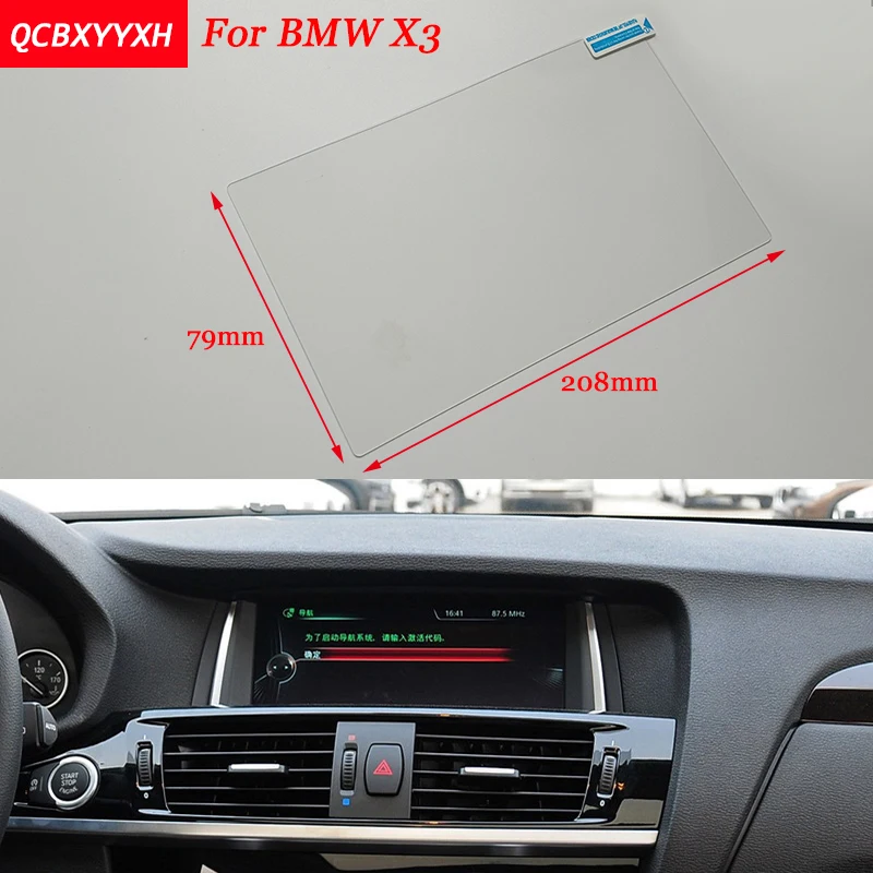 

Car Sticker 8.8 Inch GPS Navigation Screen Steel Protective Film For BMW X3 Control of LCD Screen Car Styling