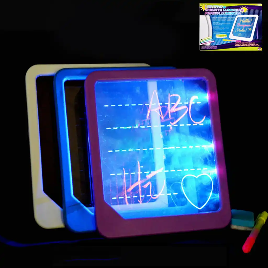 discovery neon glow drawing board