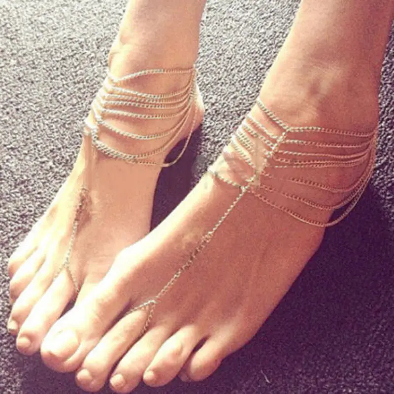 

New free shipping Beach jewelry elegant simple chic sexy love fashion charm chain Link Foot Jewelry anklet bracelet anklet feet