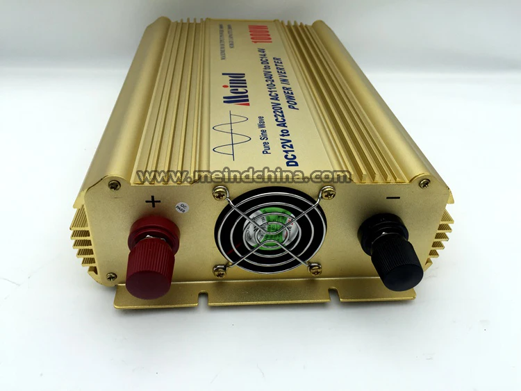 Высокое качество Чистая Синусоидальная волна встроенное зарядное устройство DC 12 В в AC 110 в непрерывный 1000 Вт пик 2000 Вт инвертор мощности