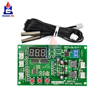 

3 Wire Fan LED Intelligent Digital Temperature Thermostat Governor Speed Controller Switch Module Waterproof NTC Sensor Buzzer