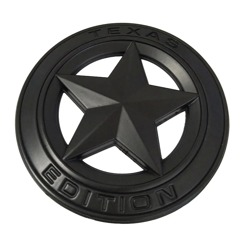 Металлическая Эмблема «Texas Edition», щит, пентаграмма, 3D эмблема, значок, автомобильный крыло, боковой хвост, наклейка на тело для JEEP Wrangler Liberty Grand Cherokee