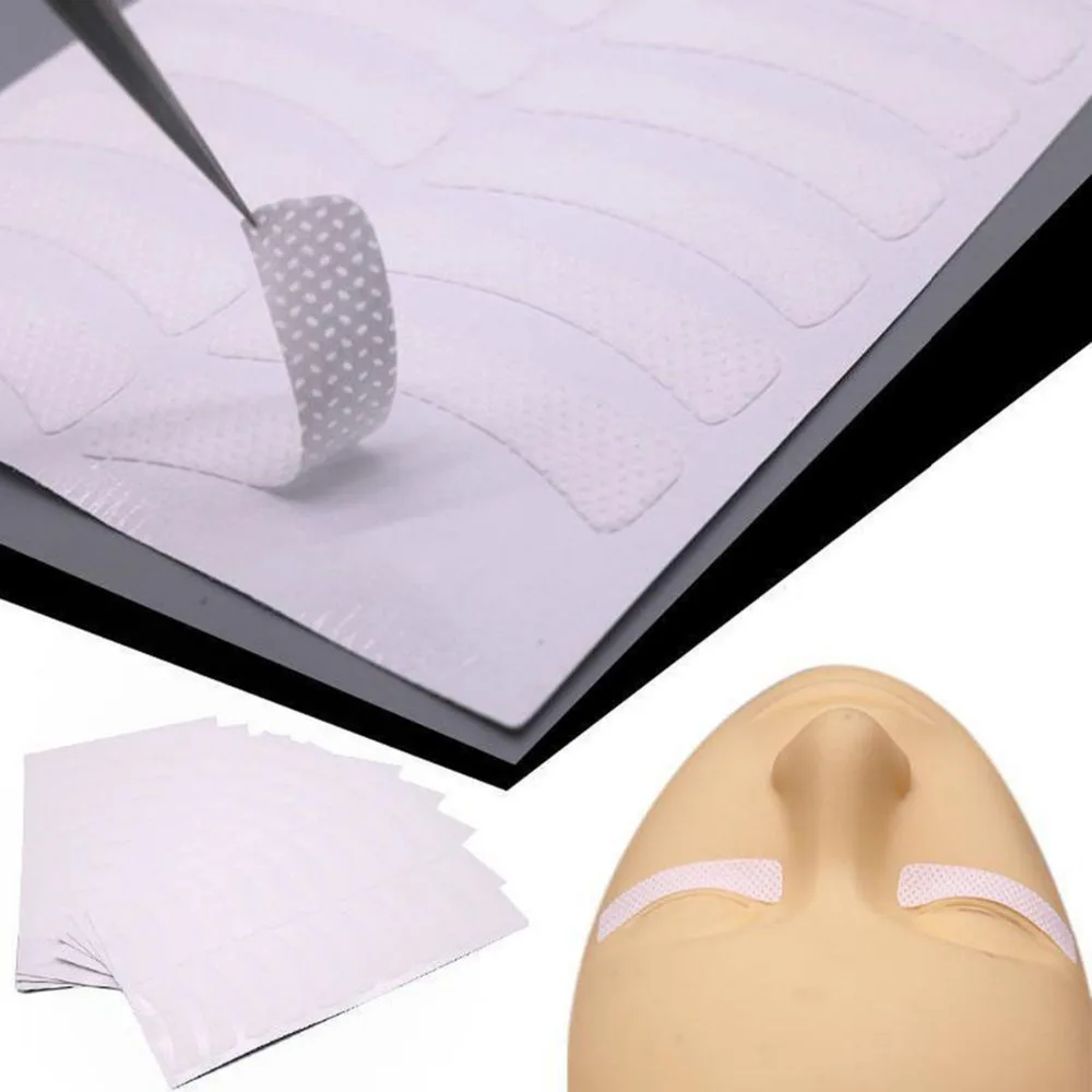 

100pcs eyelashes Paper Patches Grafted eyelash sticker women under eye pads safe eyelash grafting pad Tips Sticker