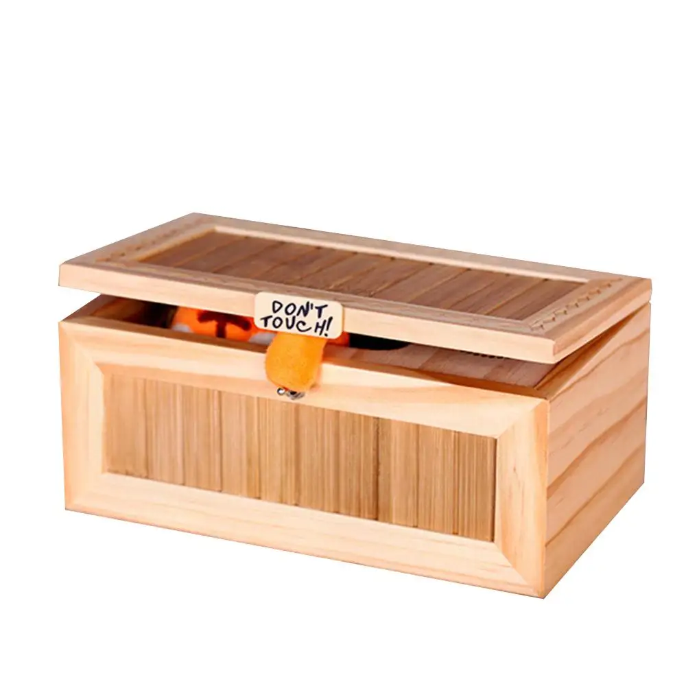 

Non-Toxic Boring Box Tiger Wooden Tiger Box Tricks Toy Home Decoration Electronic Tiger Box Funny