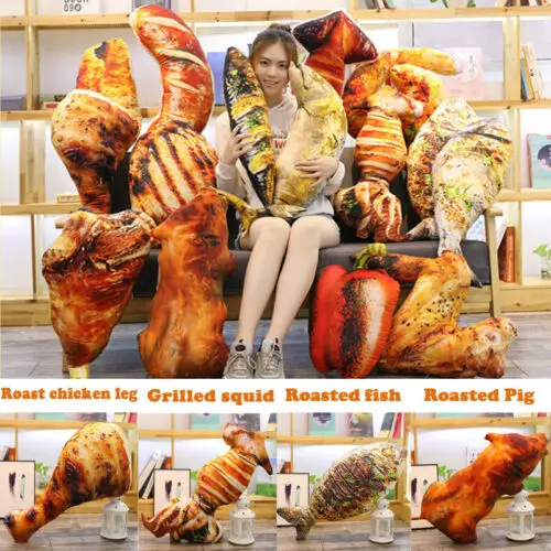 

3D Simulation Food Shape Pillow Creative Bed Cushions Funny Home Gift