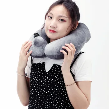 

Inflatable Pillow Portable U-shaped Neck Pillow Sleeping Artifact Automatically Presses Headrest M8617