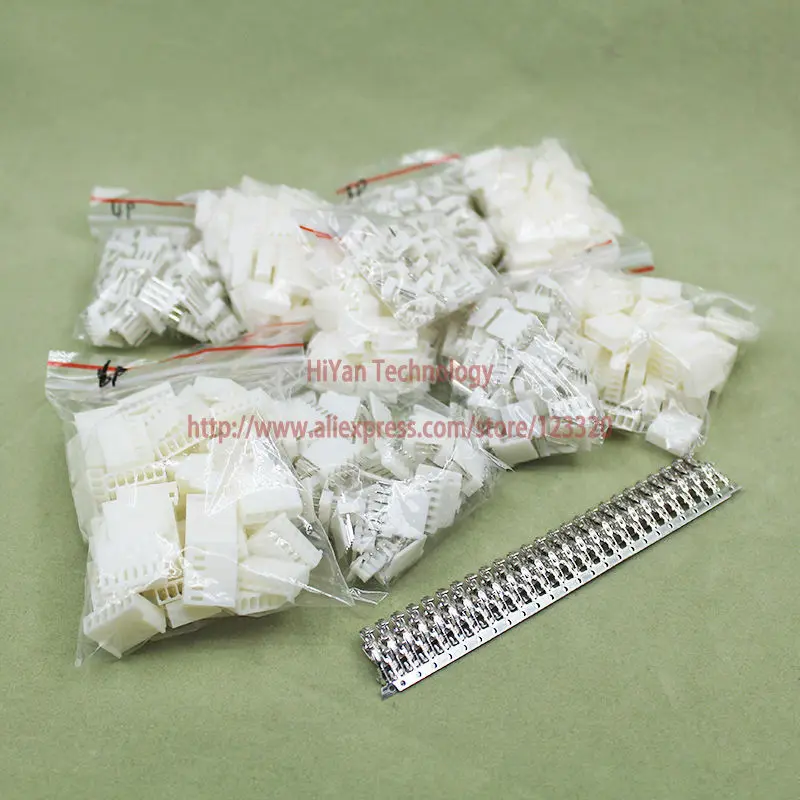 

(250sets/lot) 2510 180 Degrees Connector 2P 3P 4P 5P 6P Assortment Kit Pin Header + Terminal + Housing KF2510