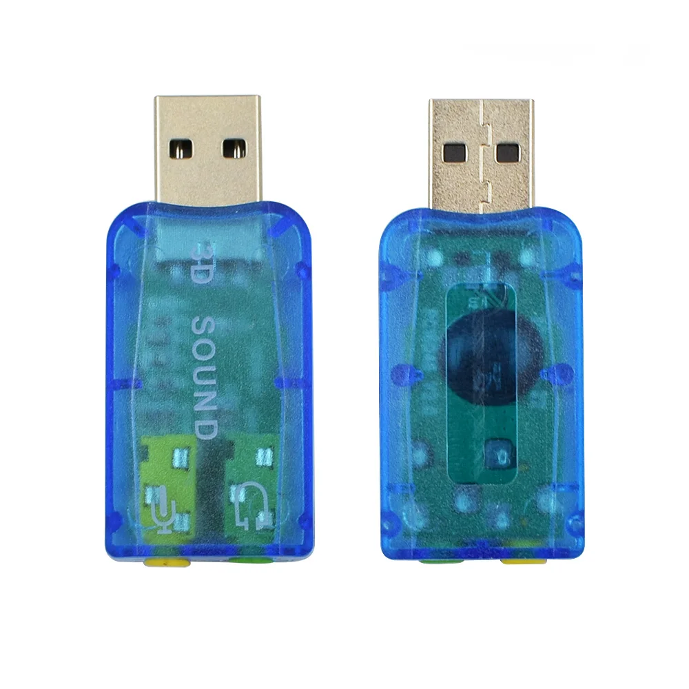Для ПК ноутбука компьютера виртуальная звуковая карта 5 1 3D развлечения USB аудио