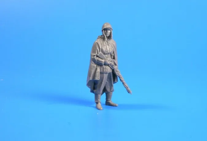 

1/35 scale WW2 Soviet ace sniper Wassily miniatures WWII Resin Model Kit figure Free Shipping