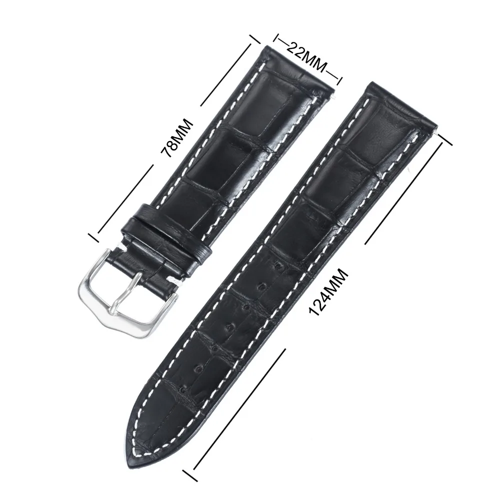 

Fashion Classic Men Women Leather Strap 20MM 22MM Width Quick-release Spring Bars Tool Free Replacement Watch Band Black/Brown