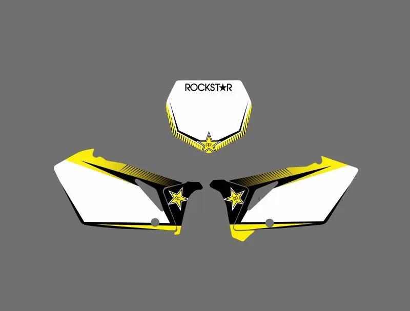 0590 Звезда новые наклейки EAM графические Фоновые для Suzuki RMZ450 RM Z450 2007 RMZ Z 450|stickers for