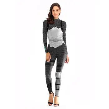 

Explosion Models Cos Performance Clothing Wholesale Autumn And Winter New Casual Tight Women's Fashion Coveralls