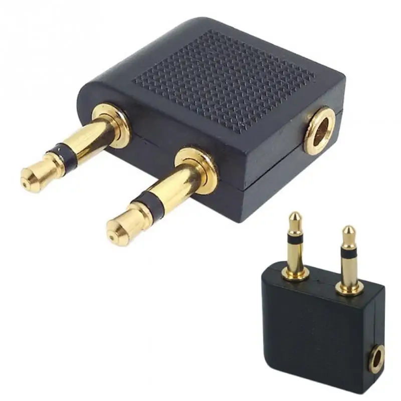 3.5mm Airline Airplane Earphone Headphone Headset Jack Adapterin