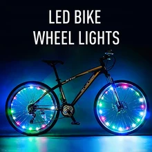 2 м 20 светодиодный велосипедный фонарь для горного велосипеда, велосипедный фонарь со спицами, Аксессуары для велосипеда, светодиодный светильник Bicicleta Bisiklet