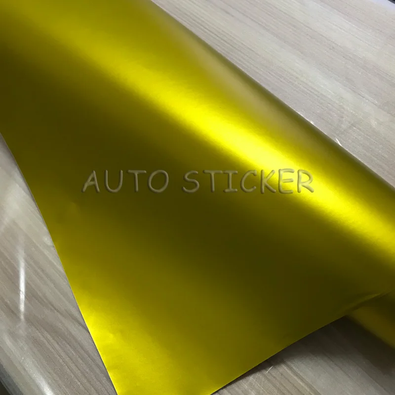 golden matte metallic car wraps car sticker 1