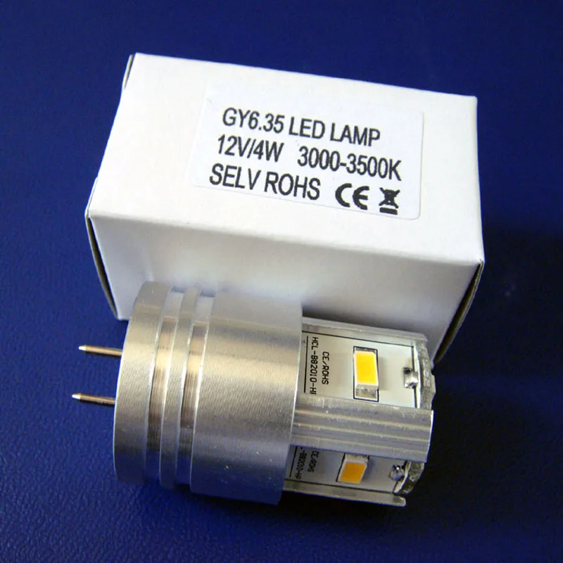 

High quality 12v 4w GY6.35 led reading lights,12v GY6.35 led bulbs,GY6.35 led 12v lamp free shipping 5pcs/lot