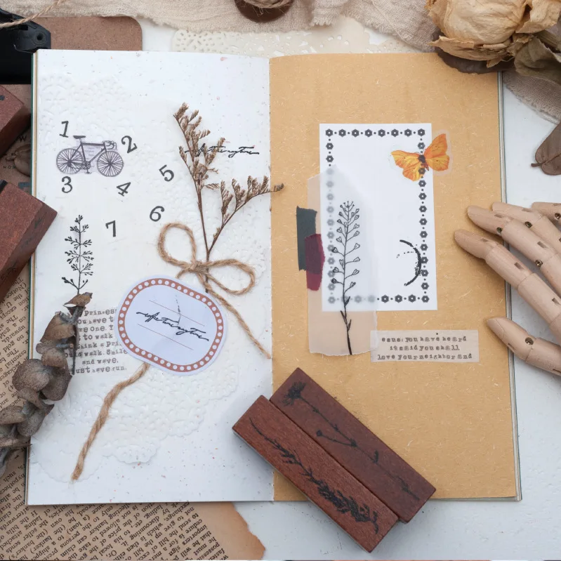 TUNACOCO Inkpad Печать Растений печать Signet Social appliance Цветочные Марки для Bullet Journal DIY Crafts