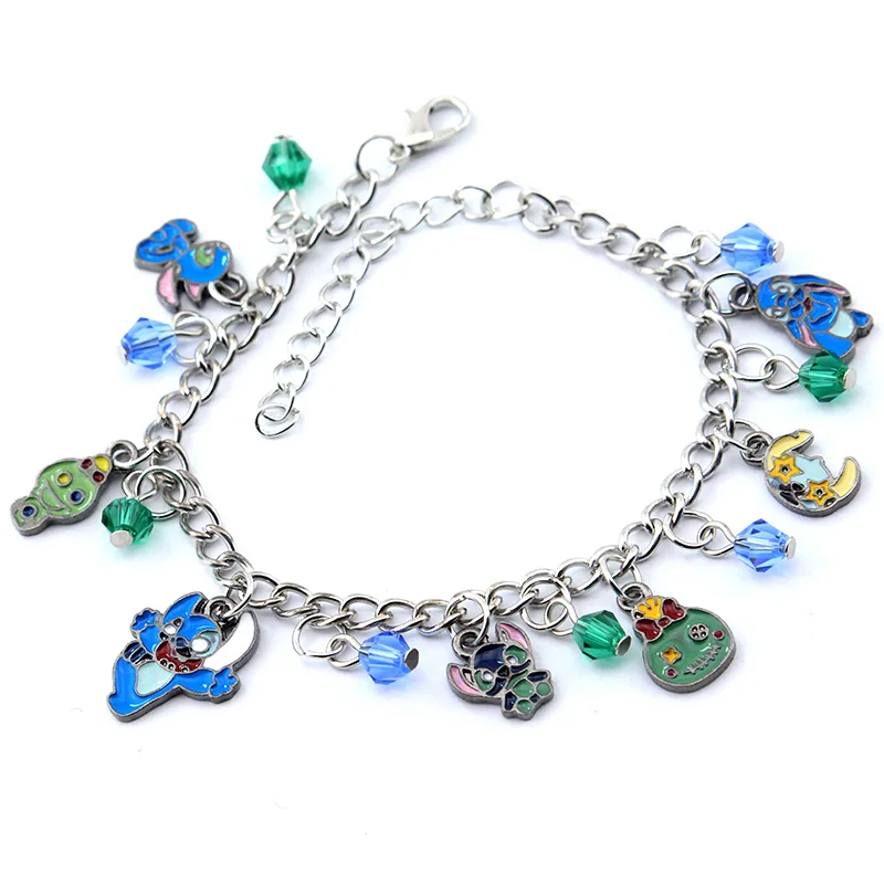 

Fashion Anime Stitch Colorful Bracelet For Women Girl Christmas Birthday Gifts Jewelry