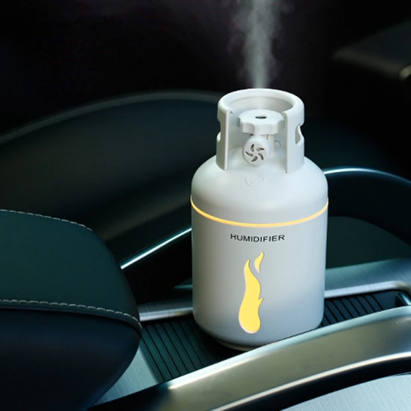 

4 In 1 Mini Gas Tank Humidifier Cool Mist Usb Humidifier Ultrasonic Aromatherapy Humidifier 300Ml For Home Office Car