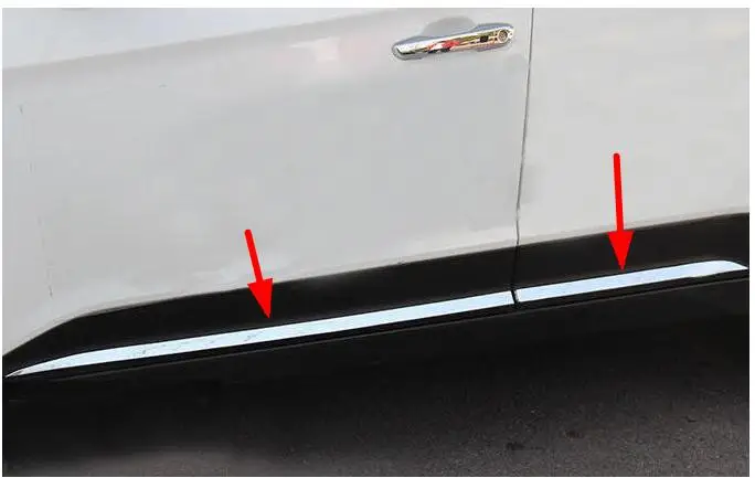 

For 2015 2016 2017 2018 Hyundai Creta IX25 Car Door Body Side Molding Trim Cover Protector Strip Scuff Guard Car Accessory
