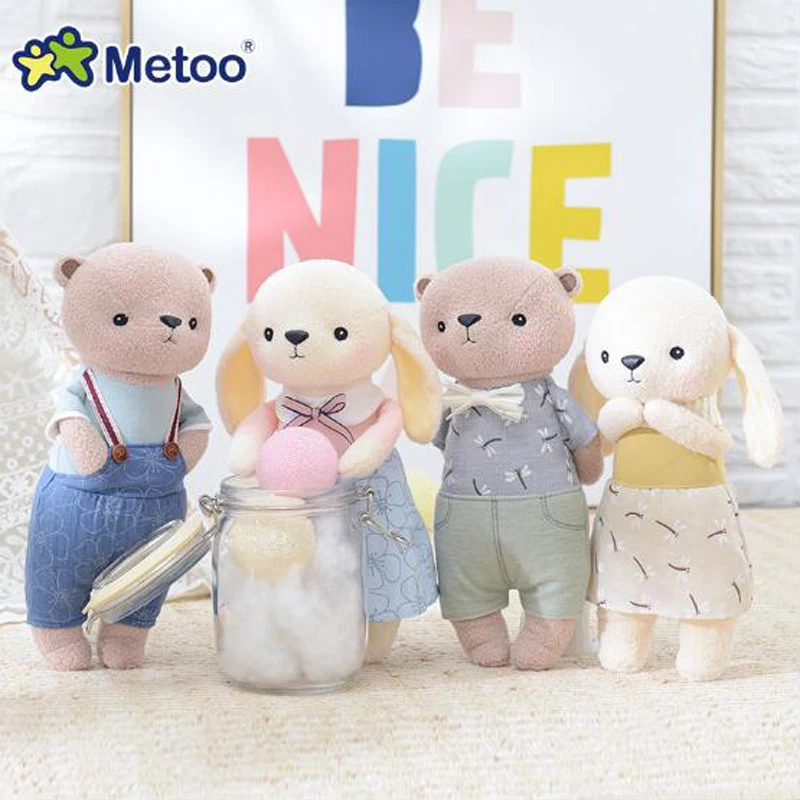 Кукла Metoo плюшевые игрушки для девочек милый кролик мишка мягкие Мультяшные