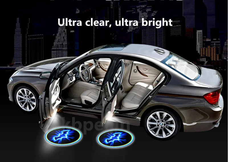 2PC LED Wireless Car Welcome Door Projector Logo Batman Car-styling for Benz key w204 w211 accessories gla usb w213 | Автомобили и