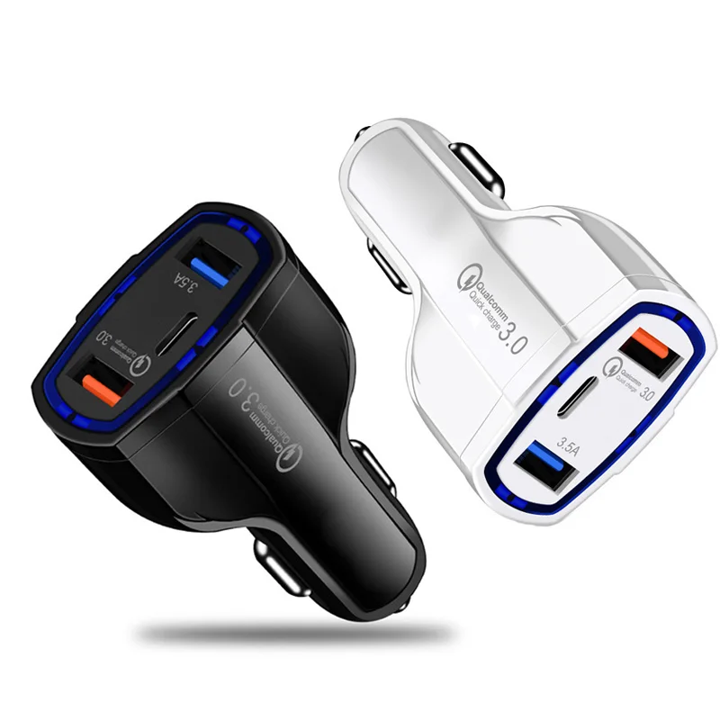

Car Charger 5V 3.5A QC3.0 Turbo Fast Charging Quick Charge 3.0 Car-charger Dual USB Car Charger For Iphone SAMSUNG XIAOMI