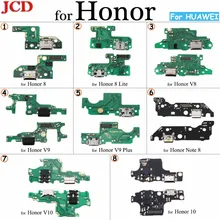 JCD для huawei honor 8 8 lite 9 9i 10 9 lite v8 v9 v10 микрофонный модуль+ USB плата с зарядным портом гибкий кабель соединительный элемент запчасти