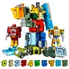 Figuras de acción de bloques creativos para niños, 10 Uds., figuras de acción, Robot de transformación, avión deformado, regalo para el coche, juguetes para niños ► Foto 1/6