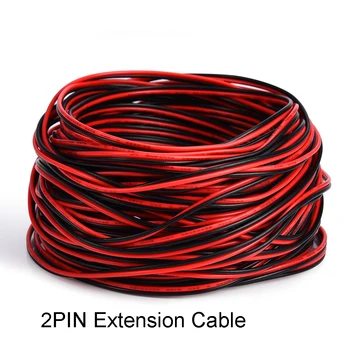 

Led Strip 2Pin Extension Wire Electric Cable Red Black Colored Electrical Wire for Single Color 3528 5050 LED Stirp Lighting
