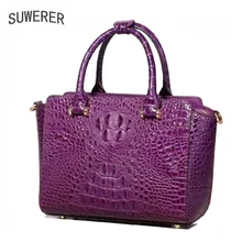Сумка из натуральной кожи новая сумка кожаная платиновая упаковка Высококачественная крокодиловая сумка через плечо сумка-мессенджер