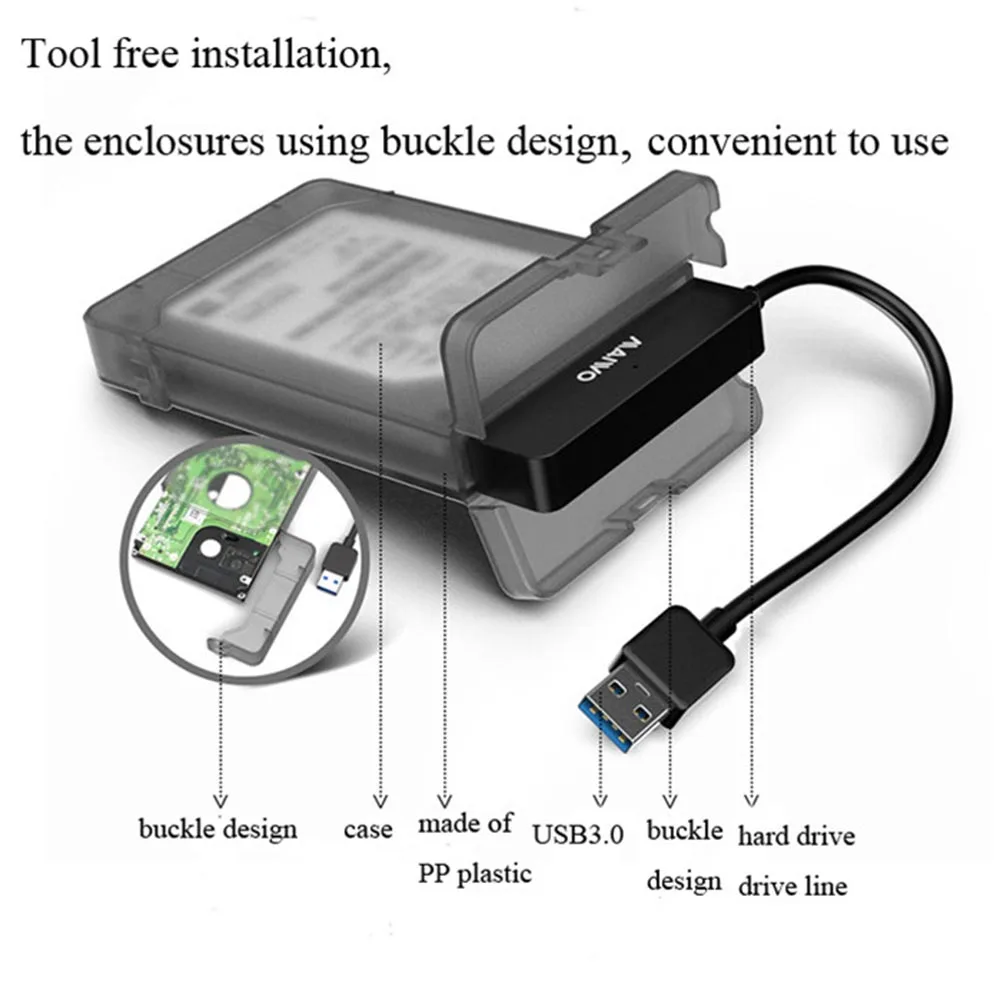 Черный) K104 USB 3,0 на Sata 3,0 жесткий диск вспомогательное устройство 2,5 дюймов Ssd бесплатные инструменты совершенно