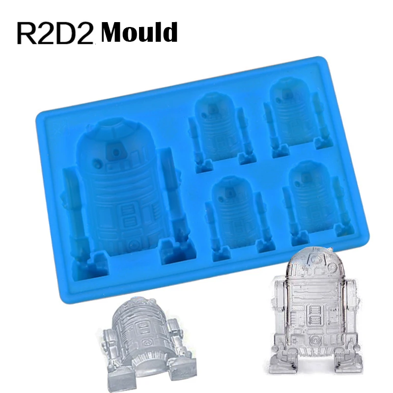

Creative Star Wars R2-D2 Ice Cube Tray Mold Chocolate Cake Jelly Jello Silicone Mold Fondant Moulds Bakeware