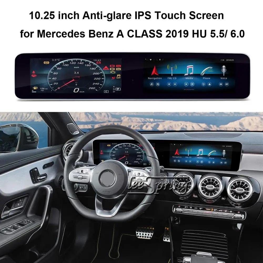 Flash Deal 10.25 inch Anti-glare IPS Touch Screen Android Multimedia Player for Mercedes Benz A CLASS 2019 HU 5.5/6.0 with GPS Navigation 0