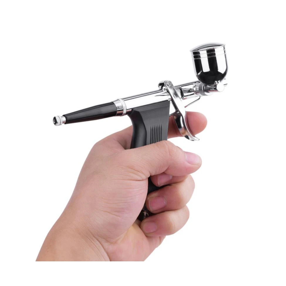 airbrush kit paint spray gun set dual action sandblasting gun cakes