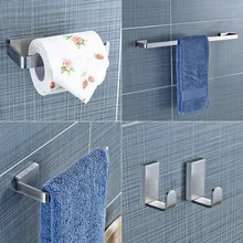 Yanjun 304 нержавеющая сталь набор аксессуаров для ванной комнаты Матовый держатель для бумаги держатель для полотенец крючок для халата аксессуары для ванной комнаты YJ-81960