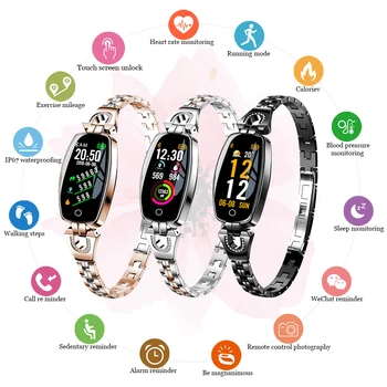 

Smart Bracelet Women Smart Watch Heart Rate Monitor Fitness Tracker Waterproof Smart Wristband Fitness Bracelet Smart Band