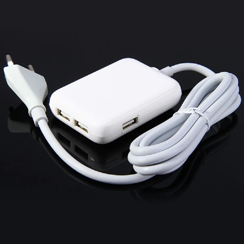 

Universal Power Adapter 4 USB Multi-function Desktop EU Plug Mobile Phone Charger European Standard USB Socket