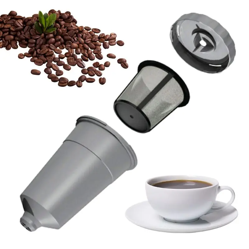 

3pcs/set Reusable Coffee Filter Replacement Mesh Parts Refillable Holder Kit